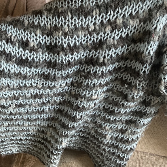 Free People Blue and Gray Knit Sweater - Picture 6 of 6